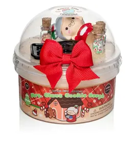 Kawaii Slime Mrs. Claus Cookie Dough Clay Dough Slime