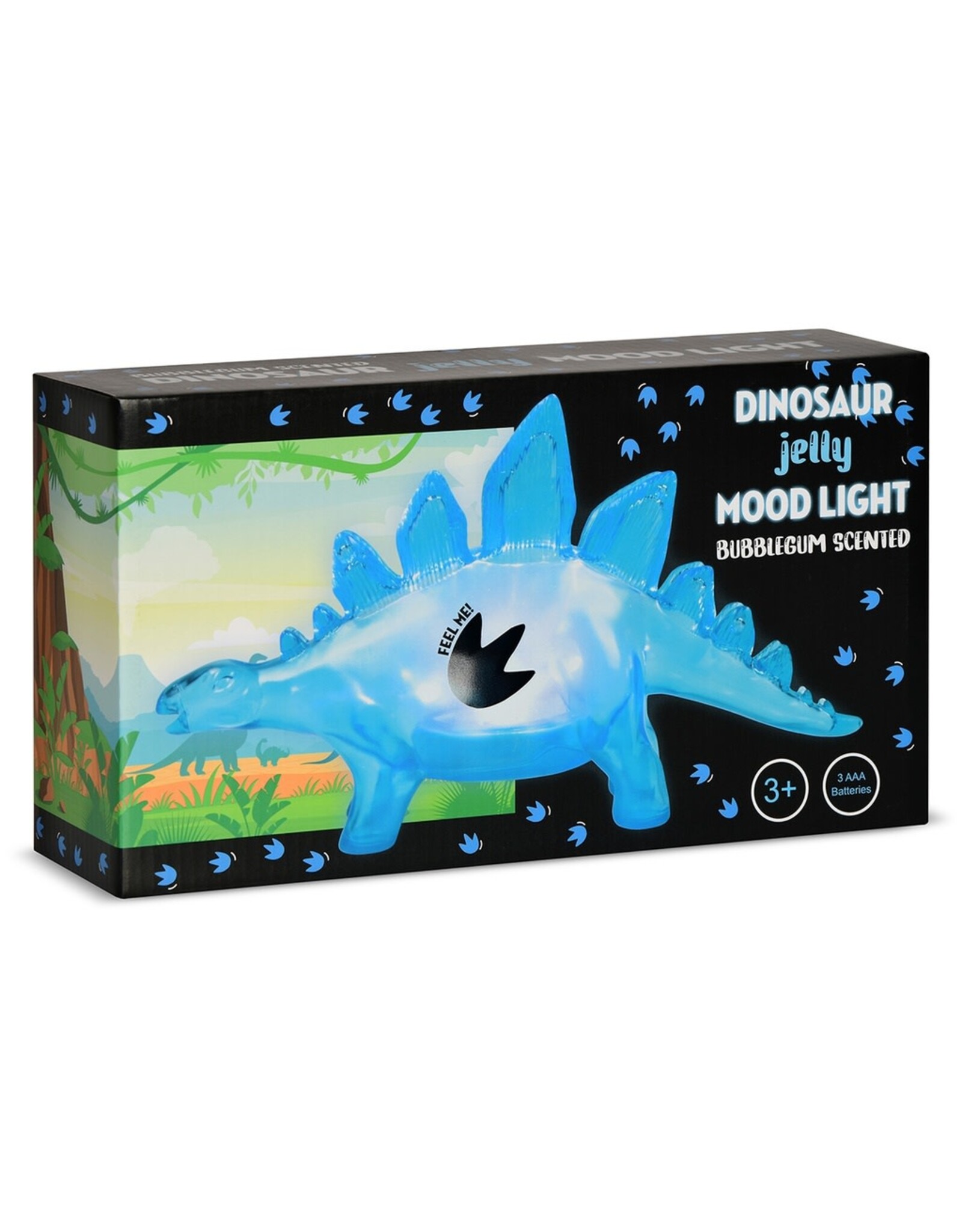 Iscream Bubblegum Scented Stegosaurus Blue Jelly Mood Light