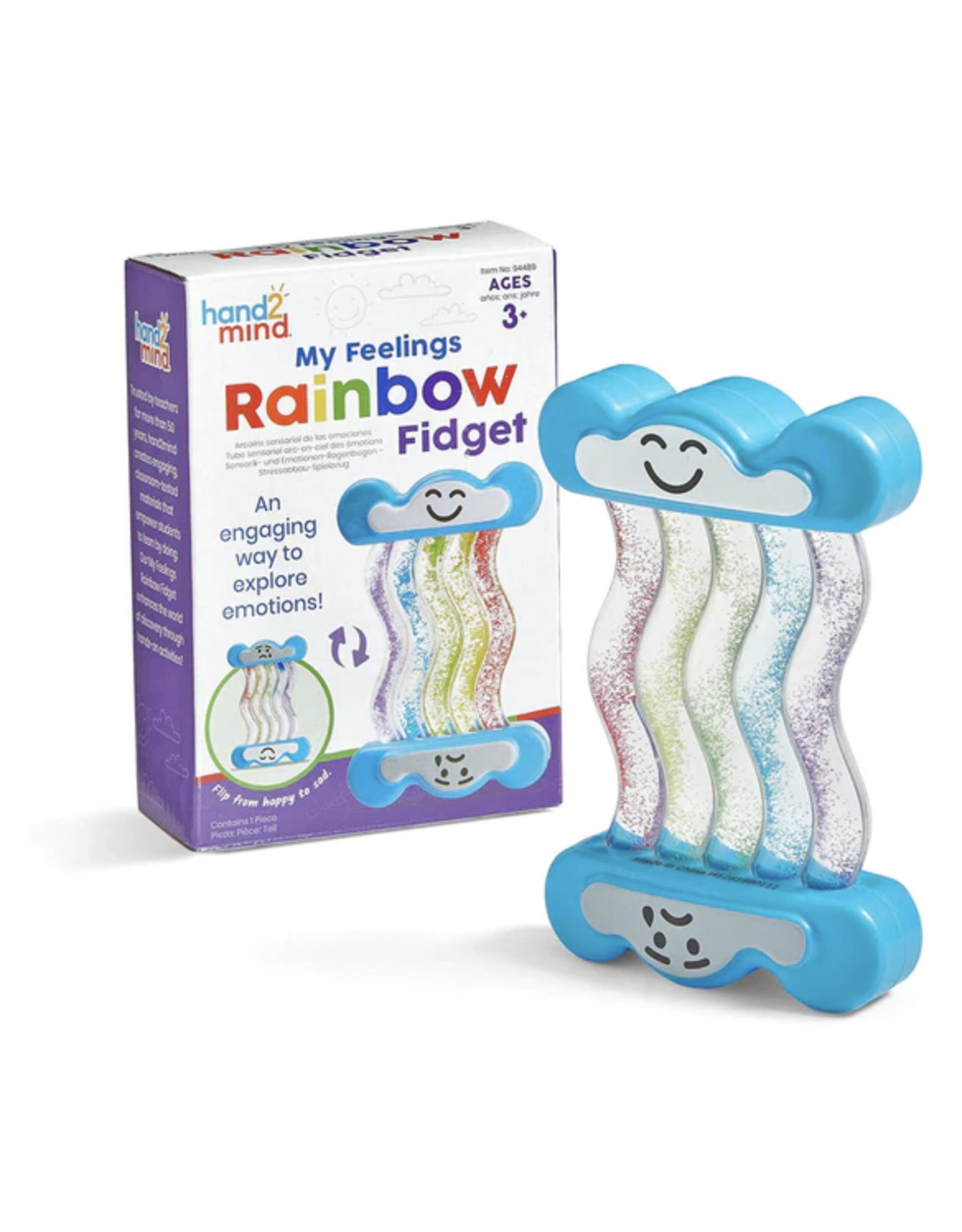 Hand2Mind Express Your Feelings Rainbow Fidget Tubes