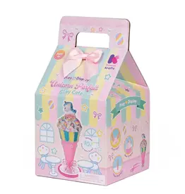 Kawaii Slime Play & Display Unicorn Parfait Clay Cafe Kit