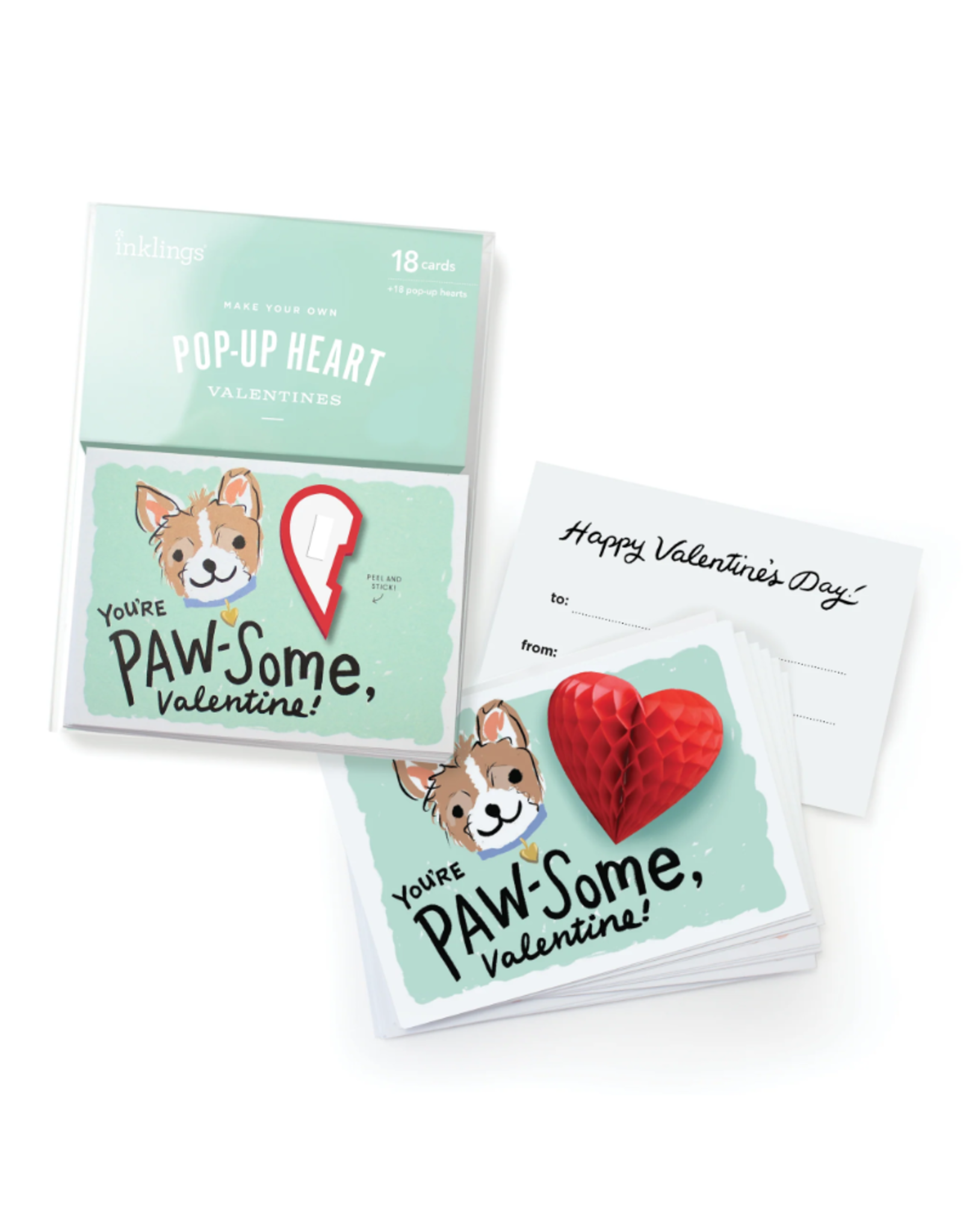 Inklings Paperie Pop - Up Valentines Puppy