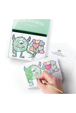 Inklings Paperie Paint With Water Valentines Monster
