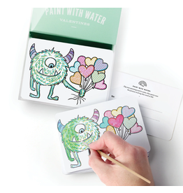 Inklings Paperie Paint With Water Valentines Monster
