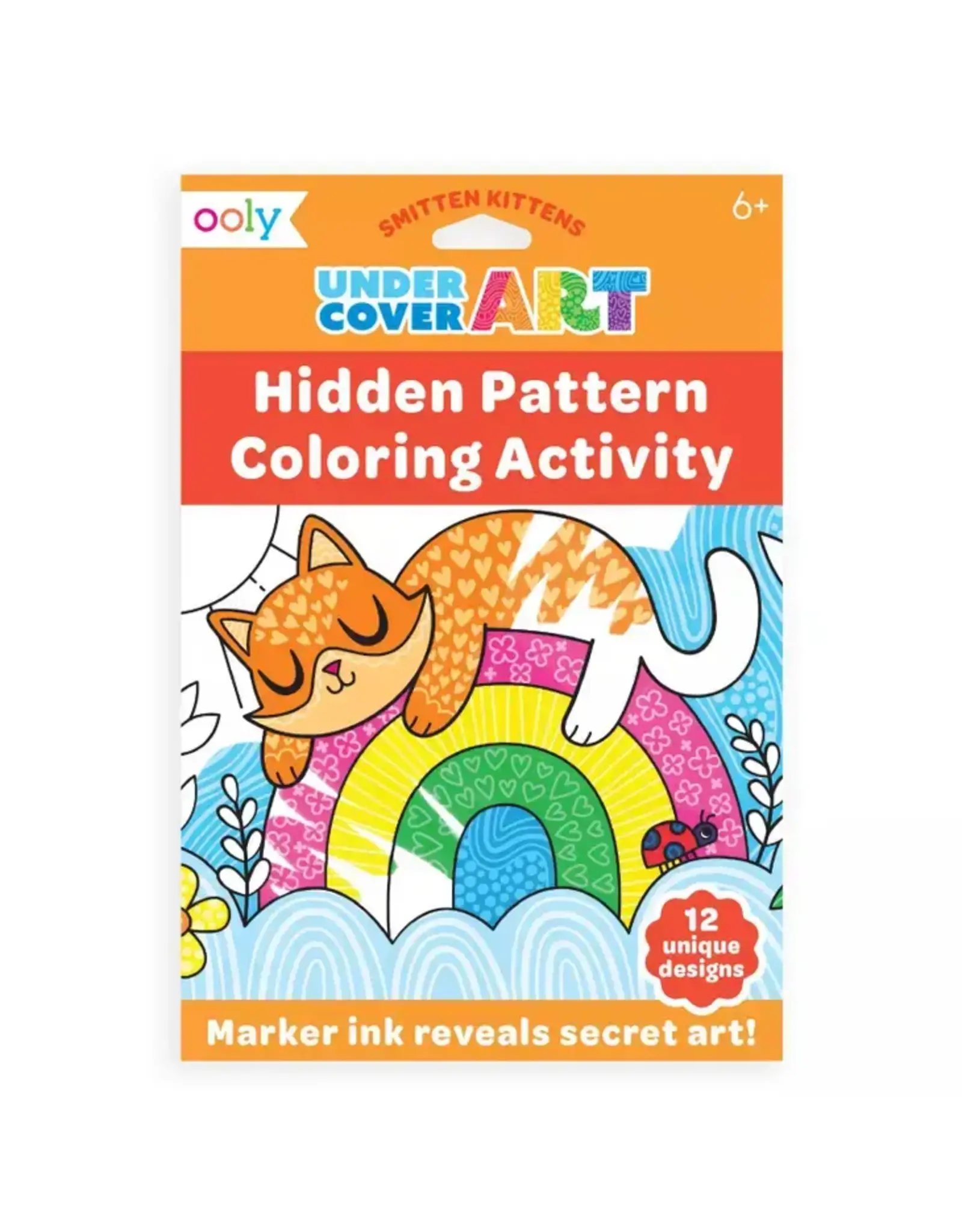 Ooly Undercover Art Hidden Patterns Coloring Smitten Kitten