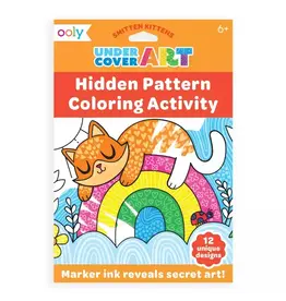 Ooly Undercover Art Hidden Patterns Coloring Smitten Kitten