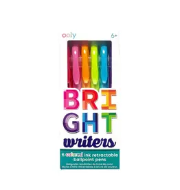 Ooly Bright Writers Colored Ballpoint Pens Set Of 6