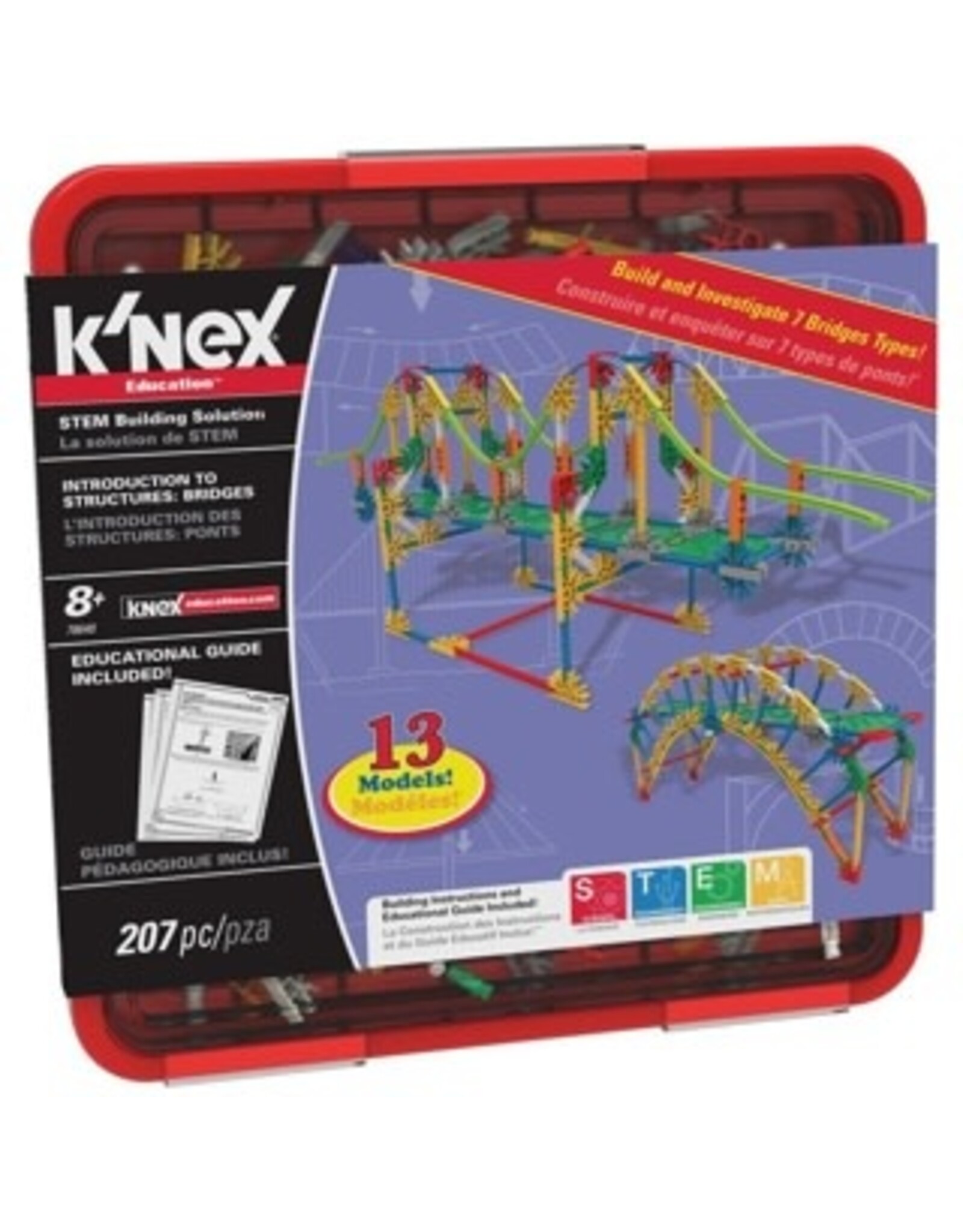 K'Nex K'Nex Introduction to Structures: Bridges 207 Pieces