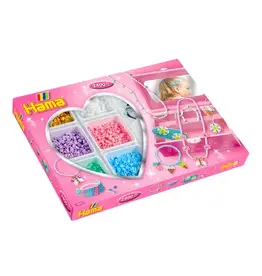 Hama Midi 2400 Beads Activity Box Pink Heart