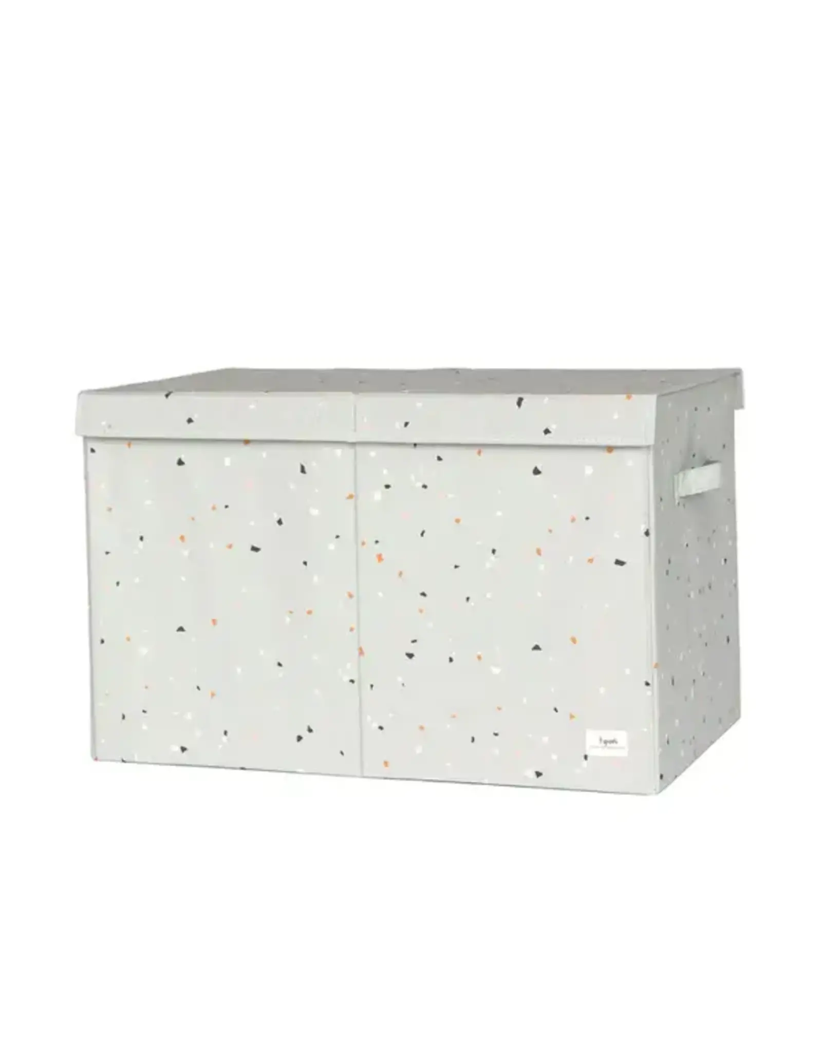 3 Sprouts Recycled Fabric Folding Chest Terrazzo Green