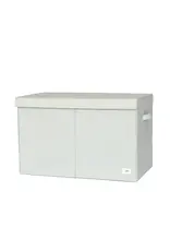3 Sprouts Recycled Fabric Folding Chest Green