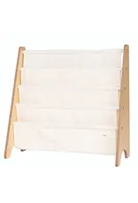 3 Sprouts Recycled Fabric Kids Book Rack Cream