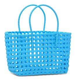 Iscream Large Blue Woven Tote