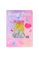 Iscream Gummy Bear Shaky Glitter Journal