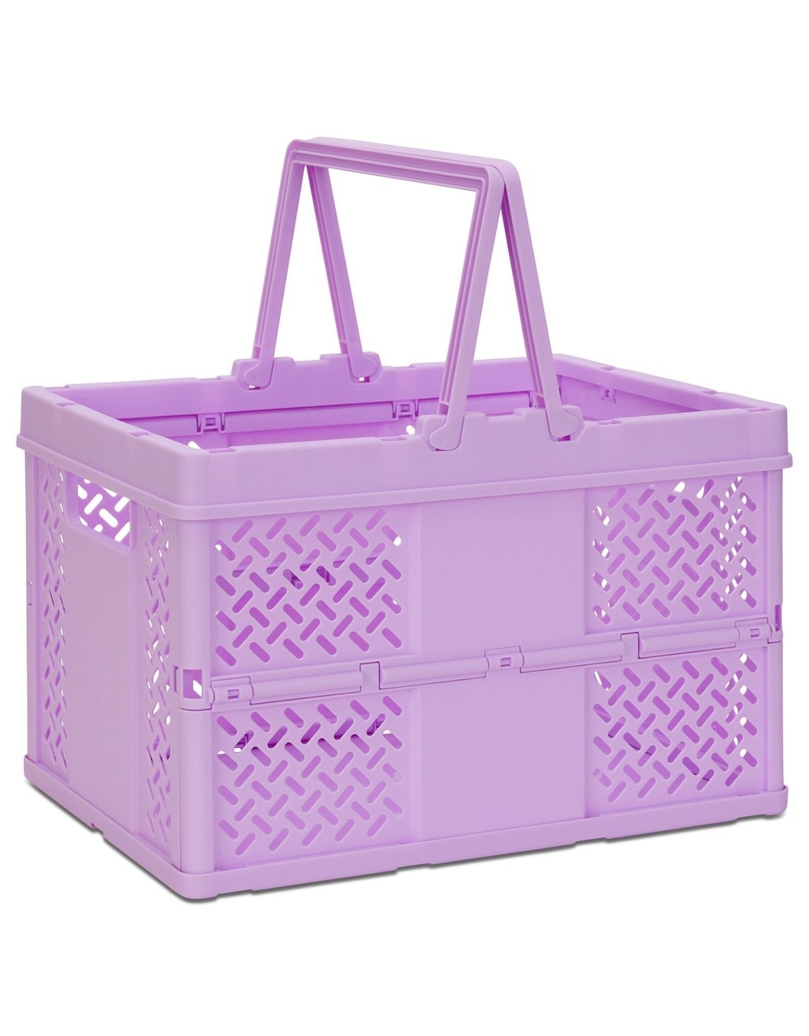 Iscream Large Lavender Foldable Storage Crate