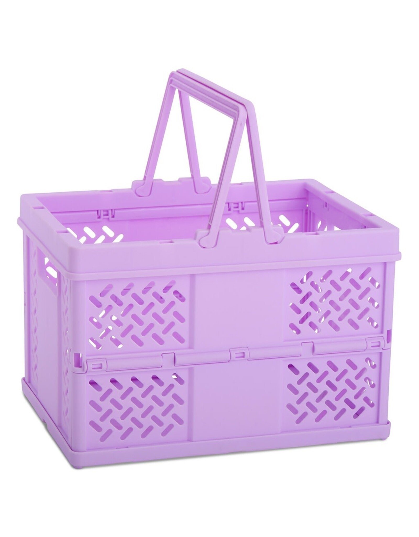 Iscream Small Lavender Foldable Storage Crate