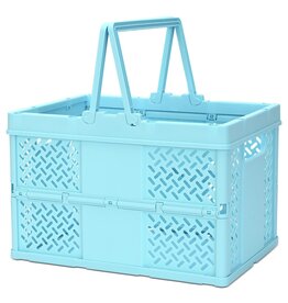 Iscream Small Blue Foldable Storage Crate