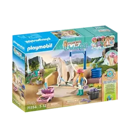 Playmobil Washing Station with Isabella and Lioness