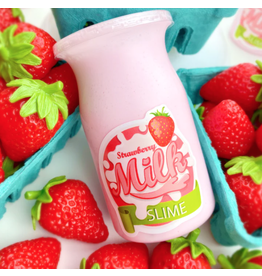 Kawaii Slime Strawberry Milk Glossy Slime