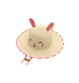 FlapJackKids Straw Hat Bunny Large