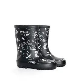 Stonz Rain Boots Neo Black 9T