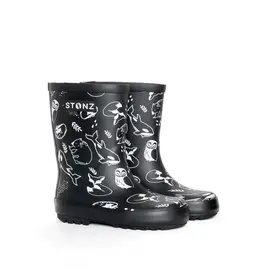 Stonz Rain Boots Neo Black 7T