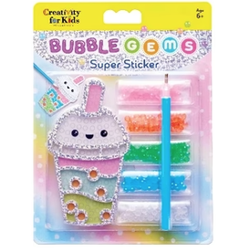 Creativity For Kids Bubble Gems Super Sticker Bubble Tea