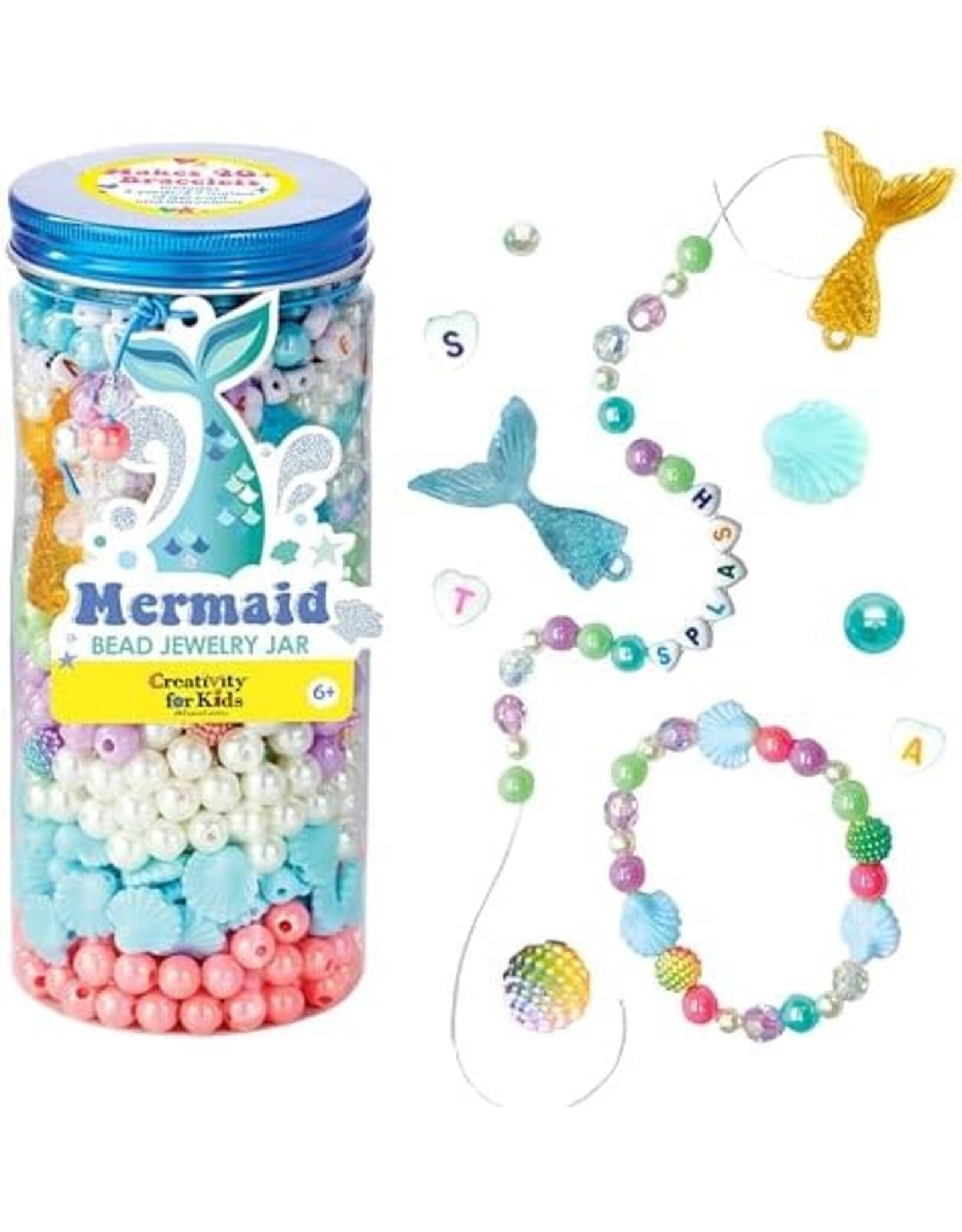 Creativity For Kids Mermaid Bead Jewelry Jar
