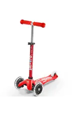 Micro Kickboard Micro Mini Deluxe LED Kickboard Red