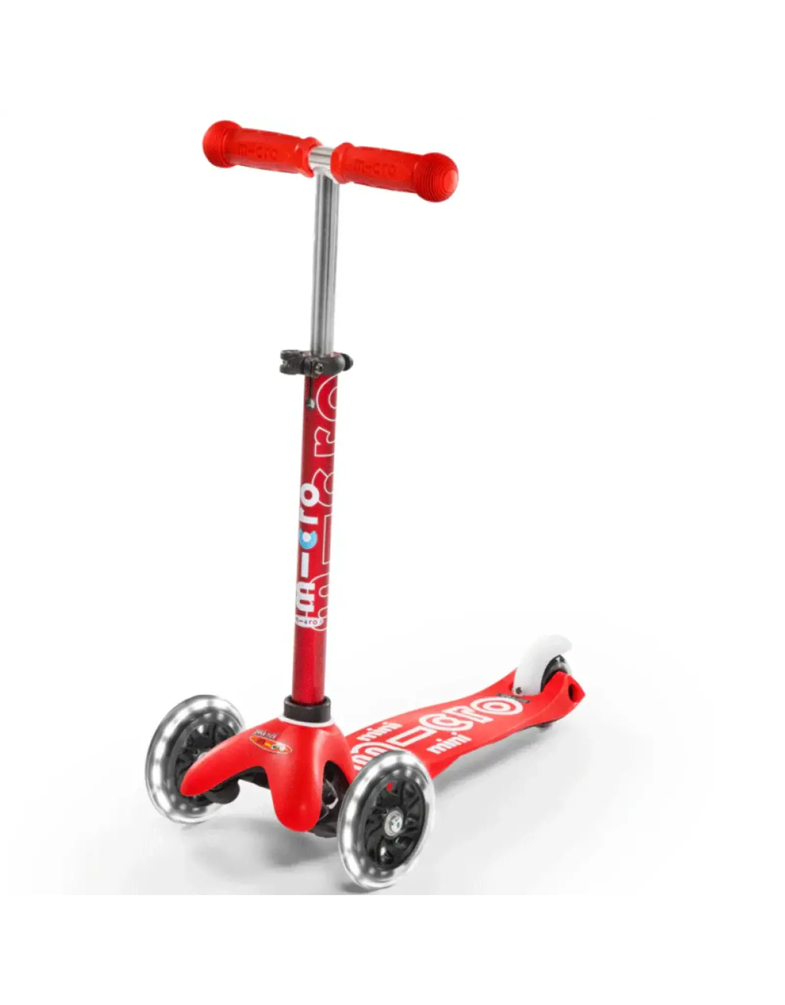 Micro Kickboard Micro Mini Deluxe LED Kickboard Red