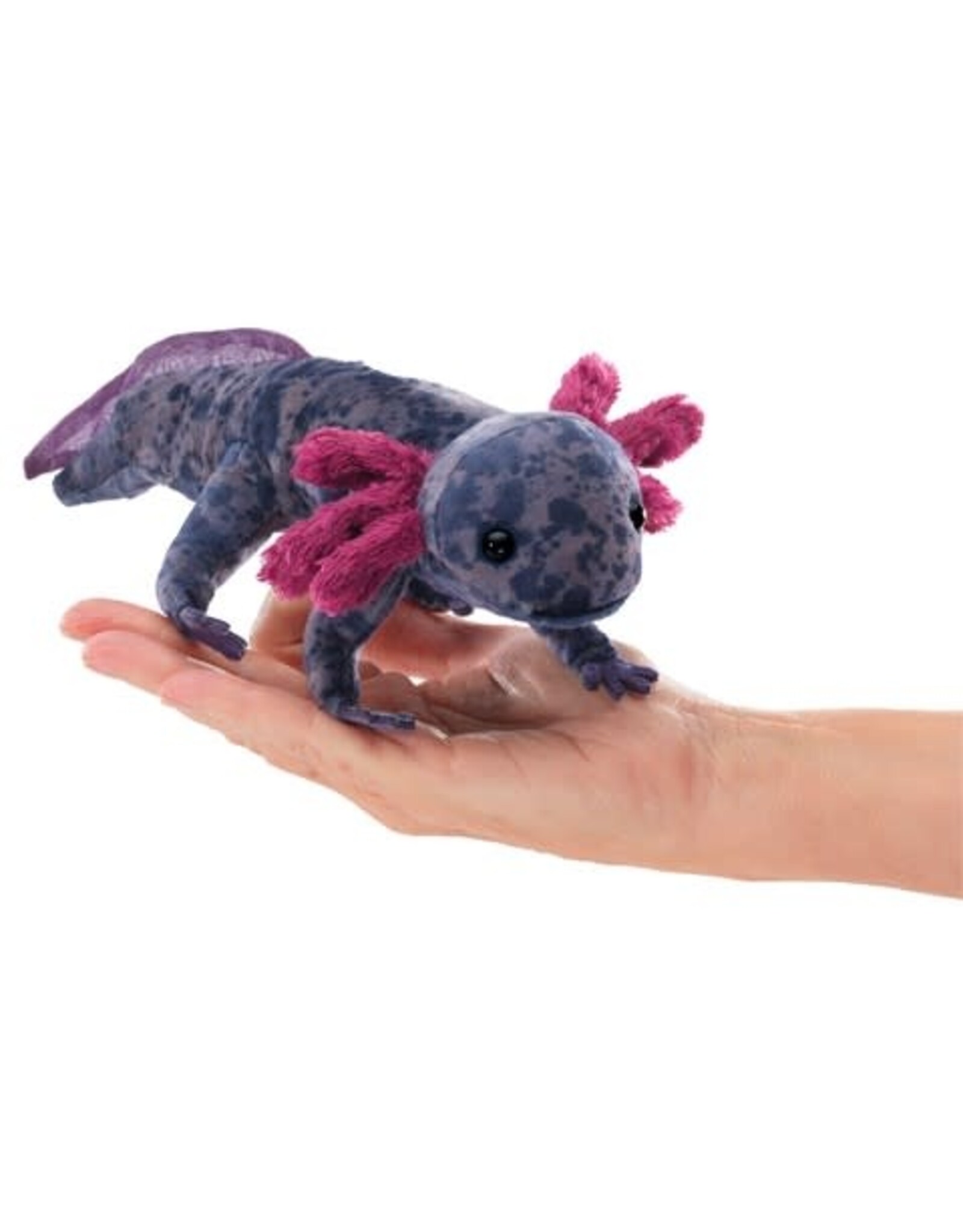 Folkmanis Black Axolotl Finger Puppet