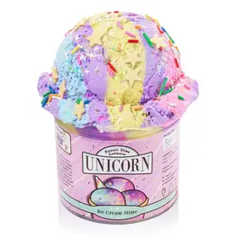 Kawaii Slime Unicorn Scented Ice Cream Pint Slime