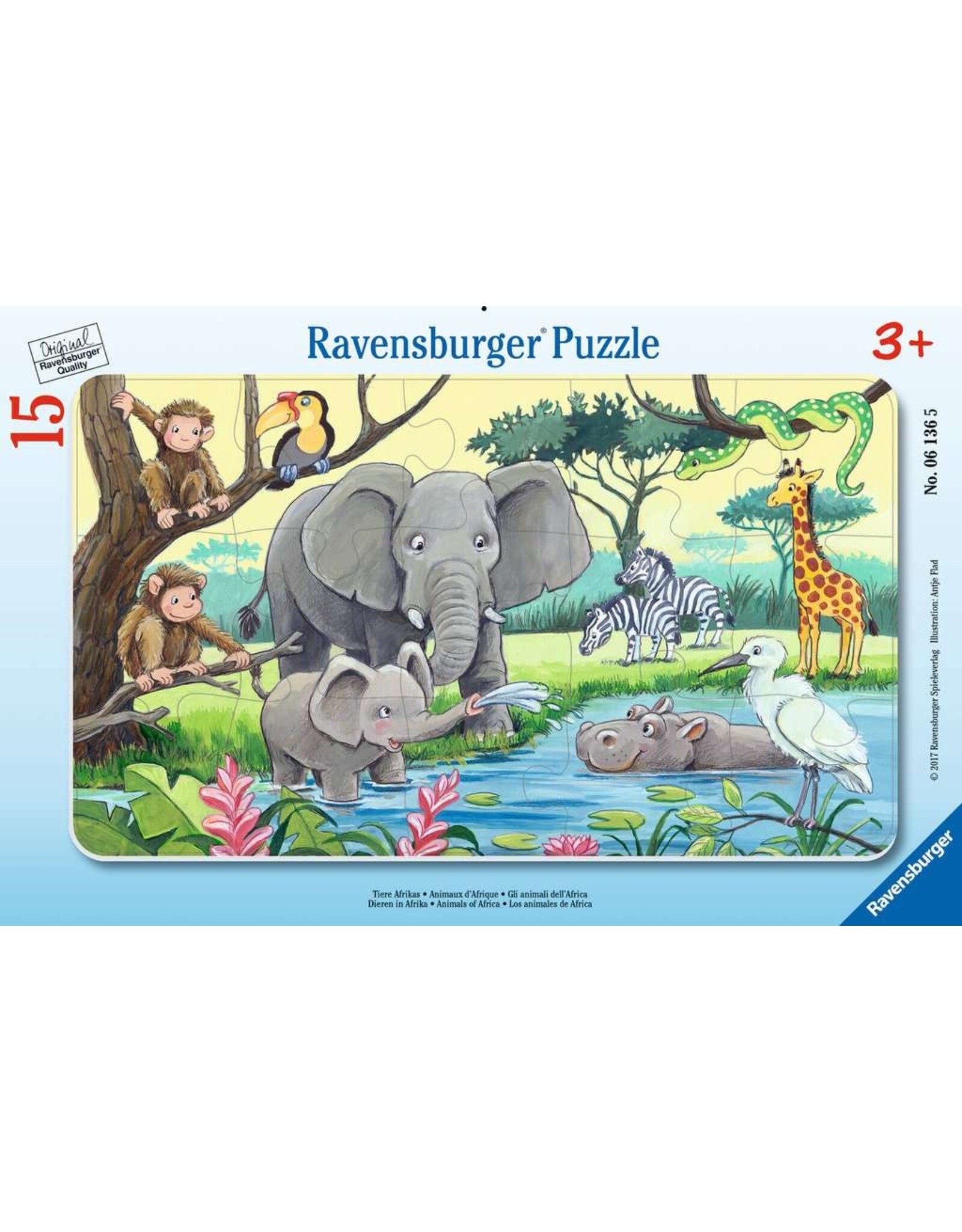 Ravensburger Animals Of Africa 15 Piece Puzzle
