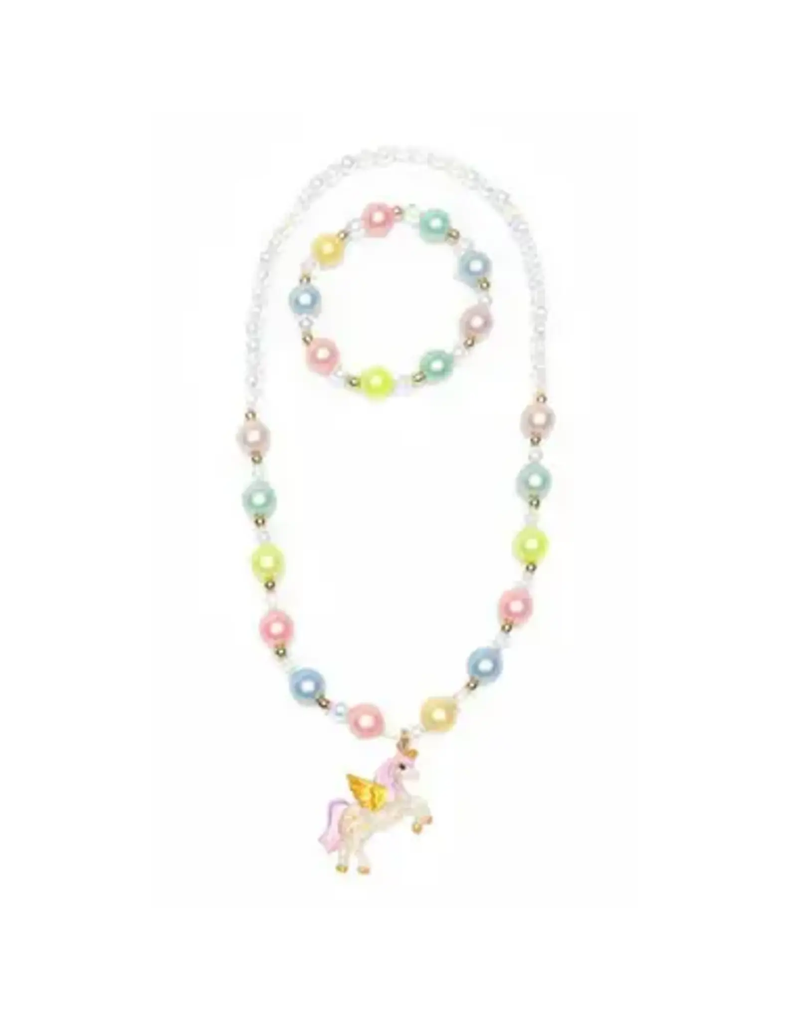 Great Pretenders Happy Go Unicorn Necklace Bracelet Set
