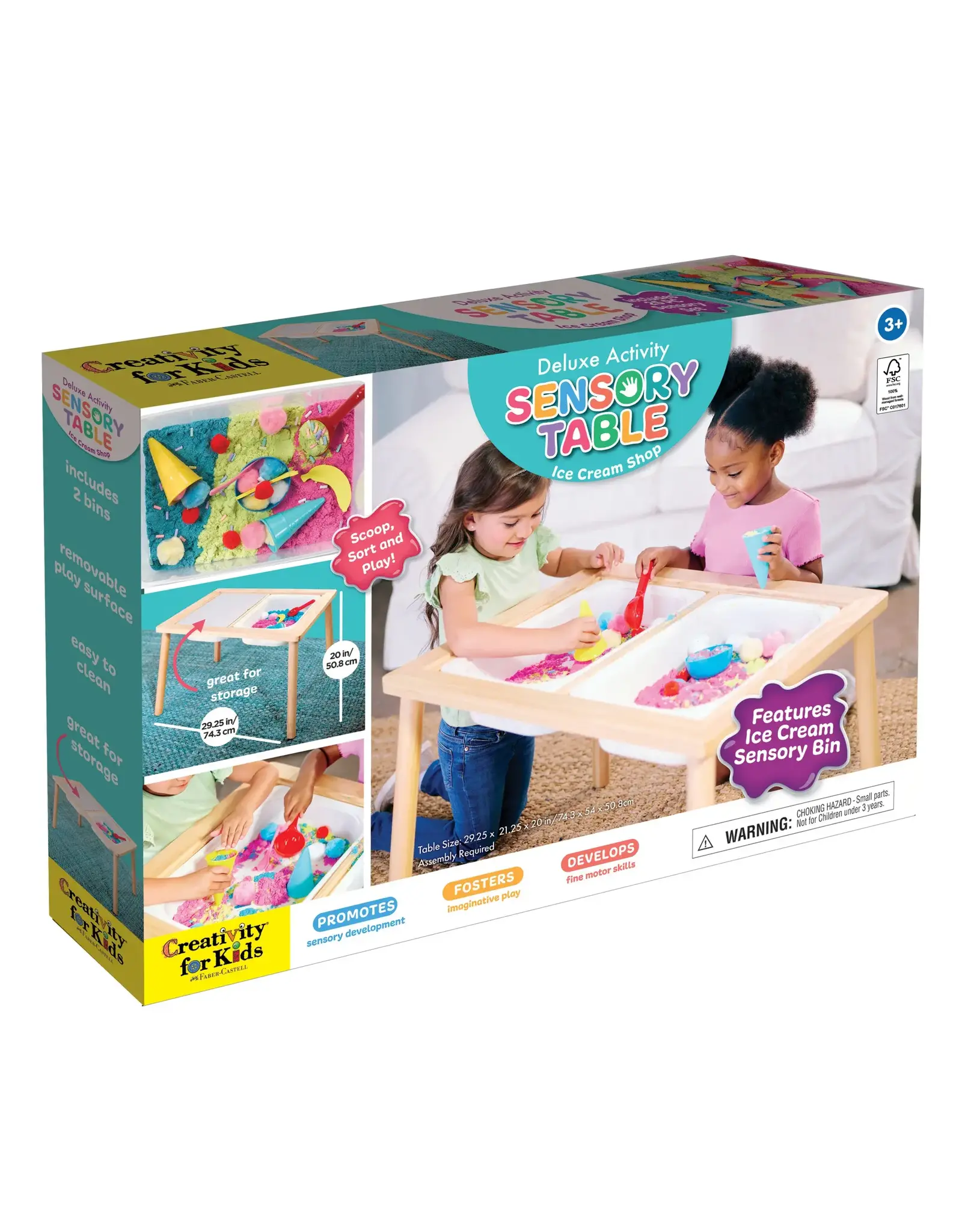 Creativity For Kids Deluxe Activity Sensory Table Ice Cream Shop