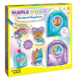 Creativity For Kids Bubble Gems Backpack Key Chains