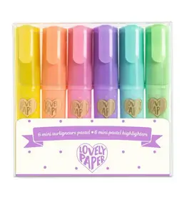 Djeco 6 Mini Pastel Highlighters