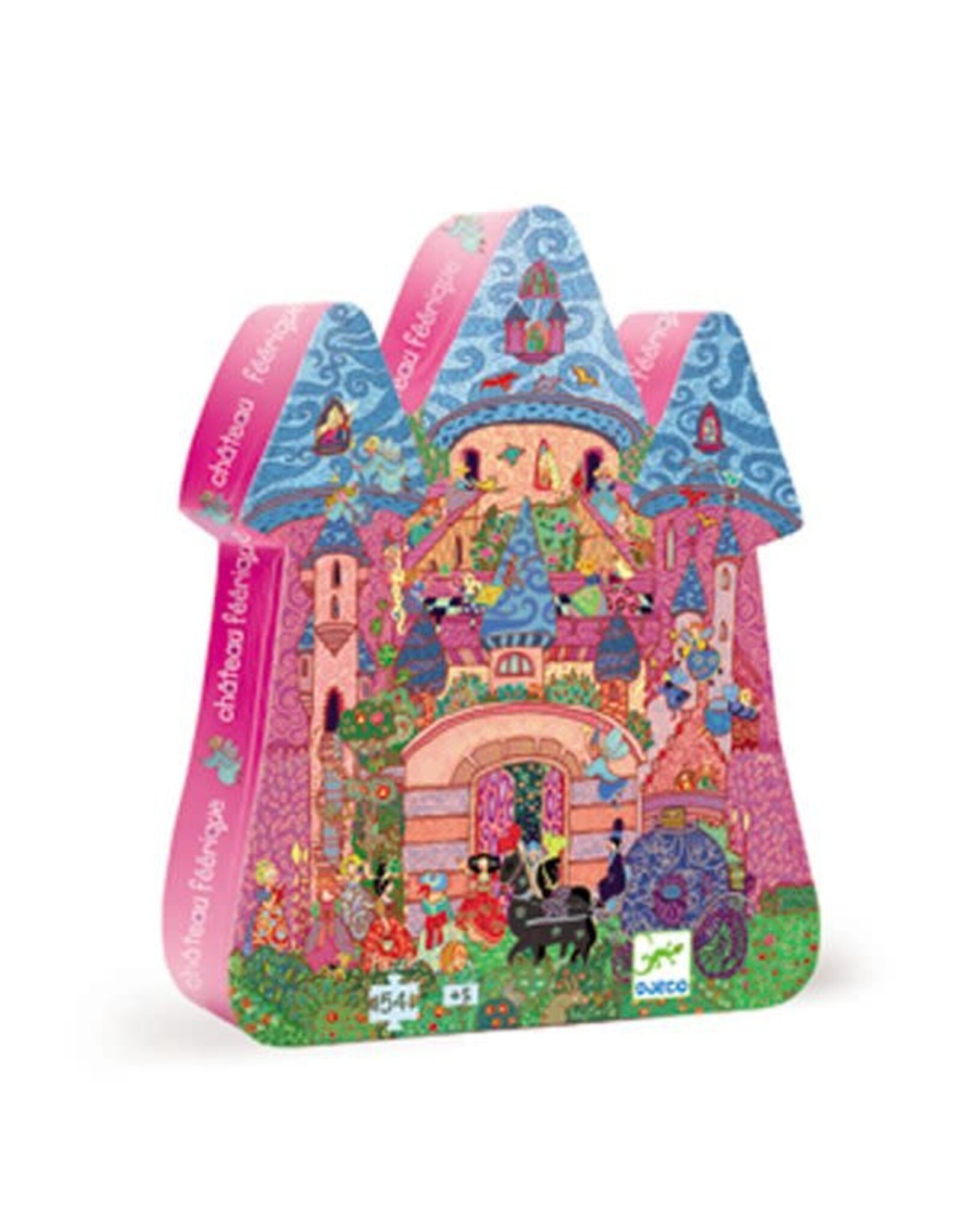 Djeco 54 Pieces Silhouette Puzzle Fairy Castle