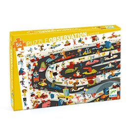 Djeco Car Rally 54 Pieces Observation Puzzle