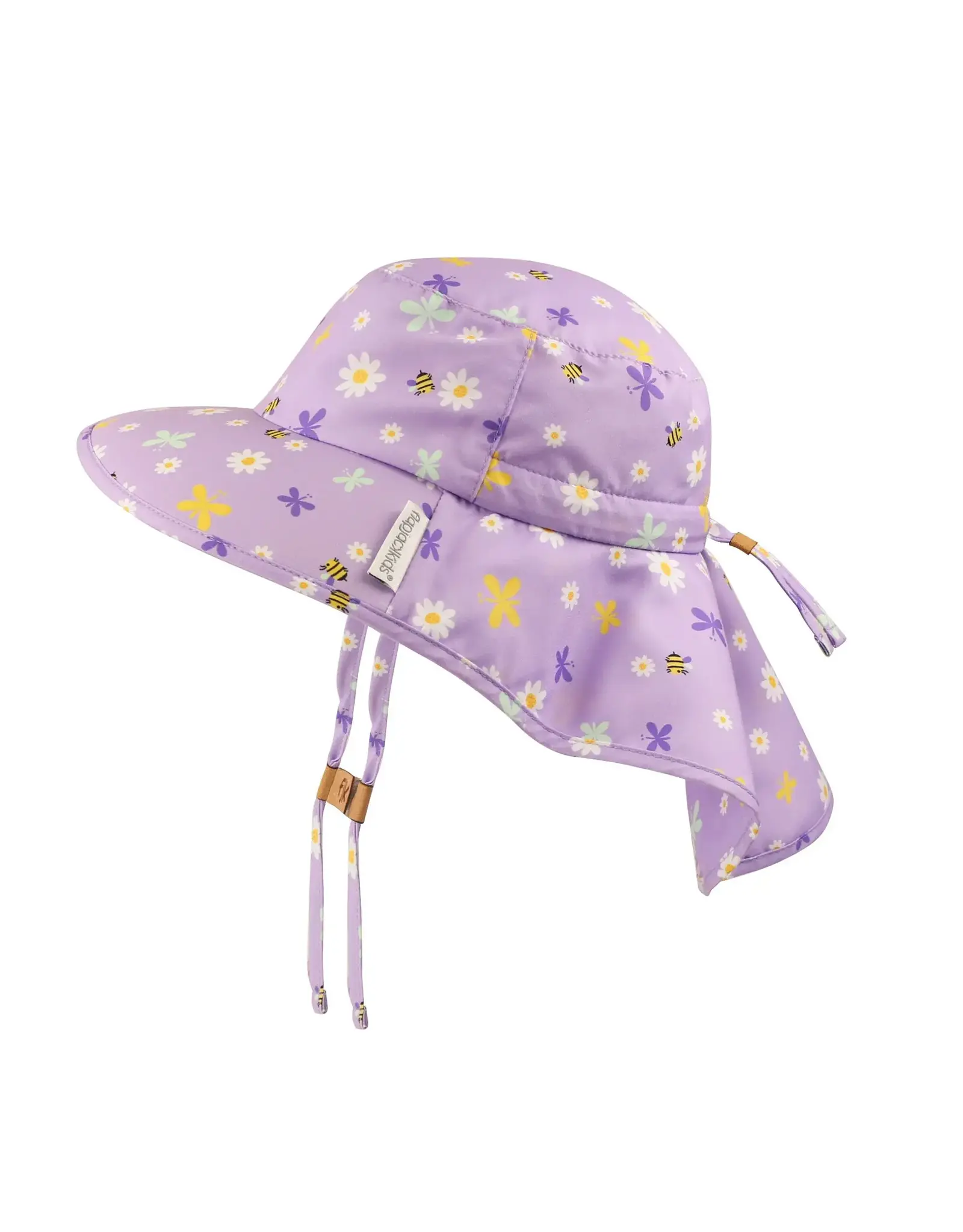 FlapJackKids Sun Hat Neck Cape Daisy