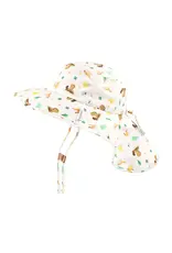 FlapJackKids Sun Hat Neck Cape Beaver