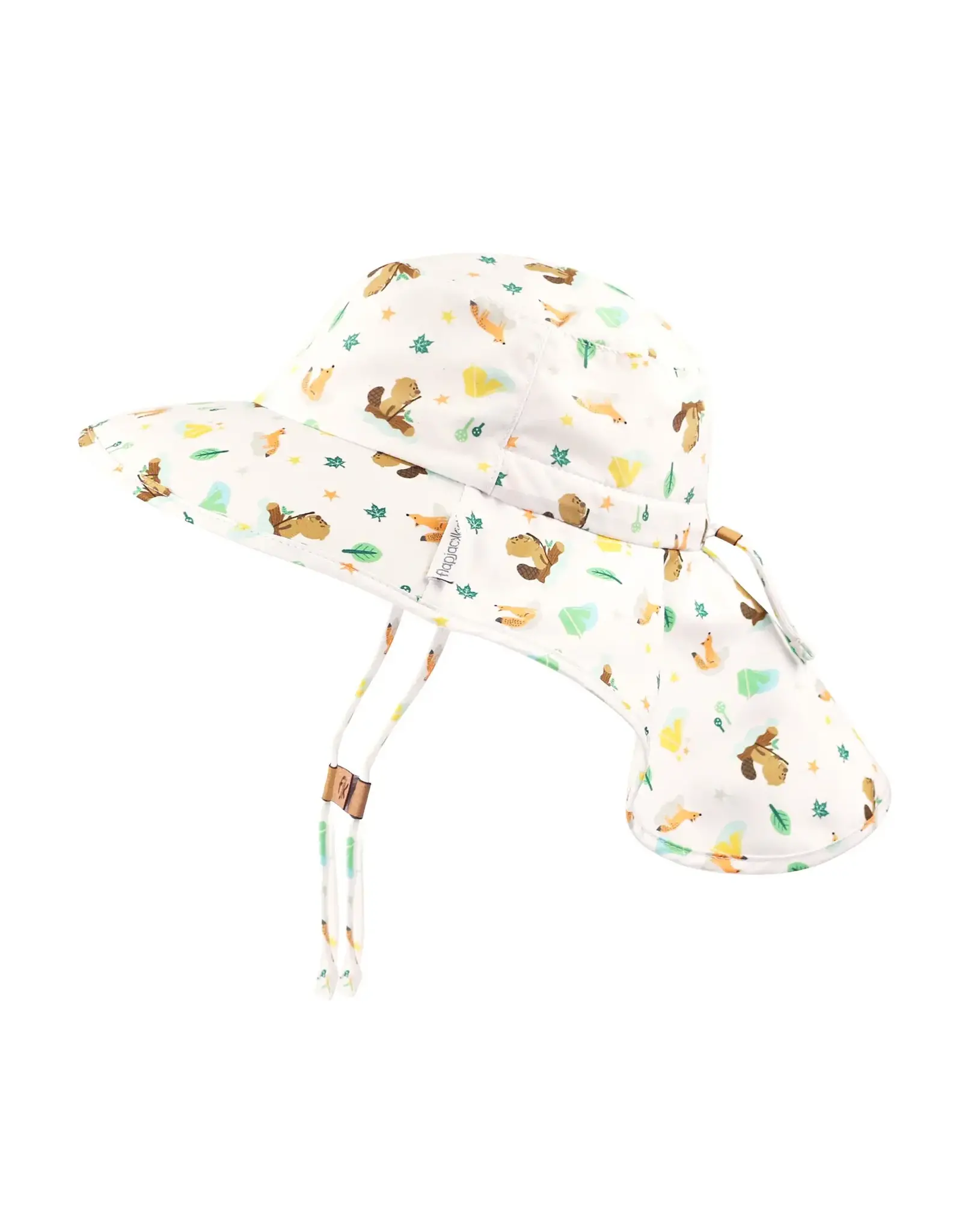 FlapJackKids Sun Hat Neck Cape Beaver