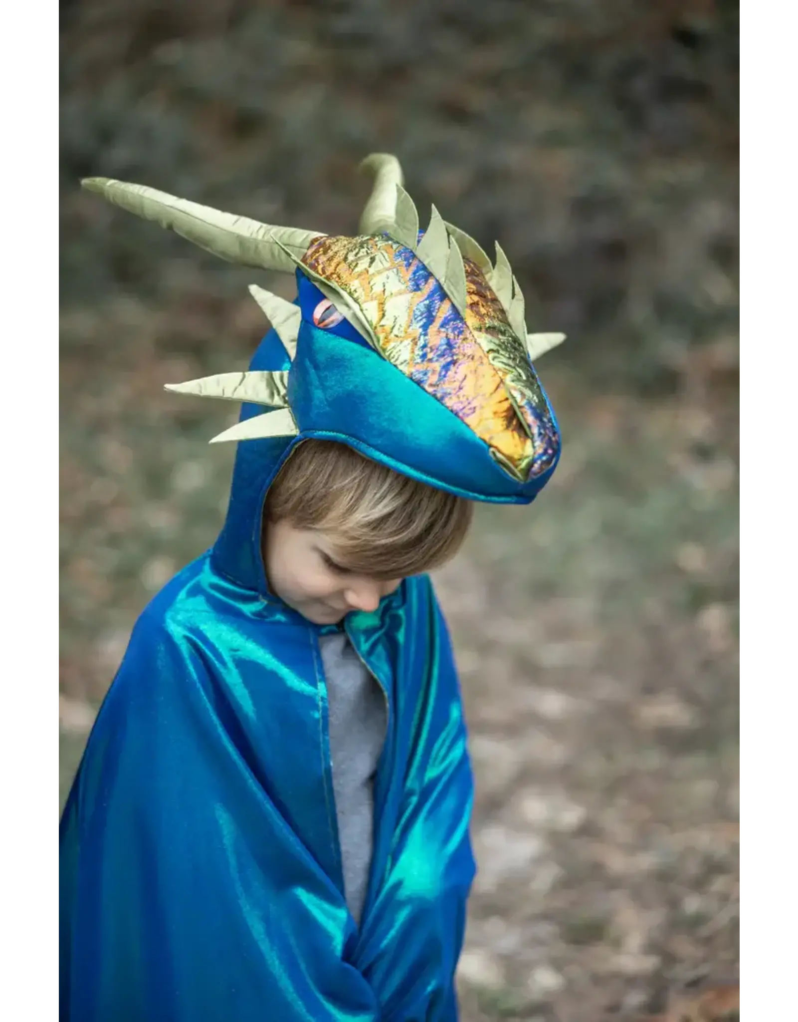 Great Pretenders Emerald The Metallic Dragon Cape Size 5-6
