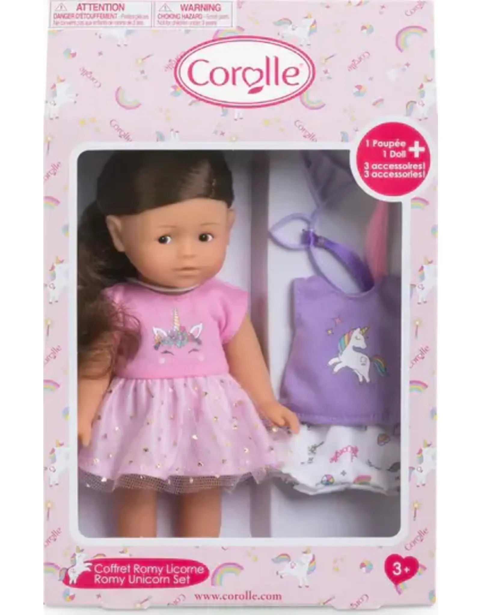 Corolle Mini Carolline Romy Unicorn Set