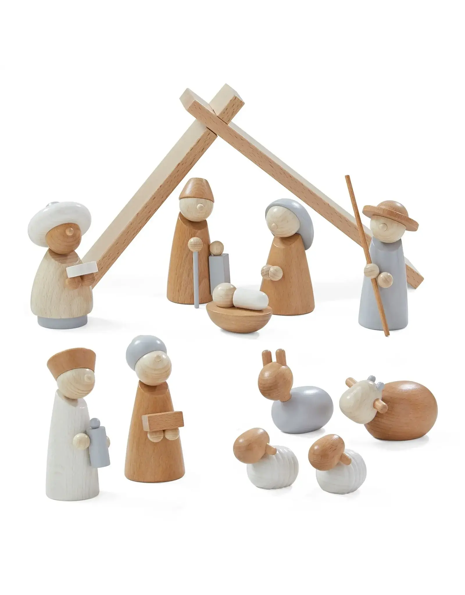 Haba Natural Wood Nativity Set