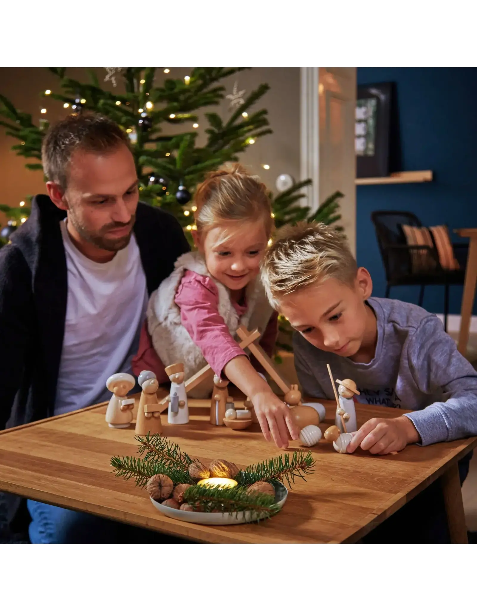 Haba Natural Wood Nativity Set