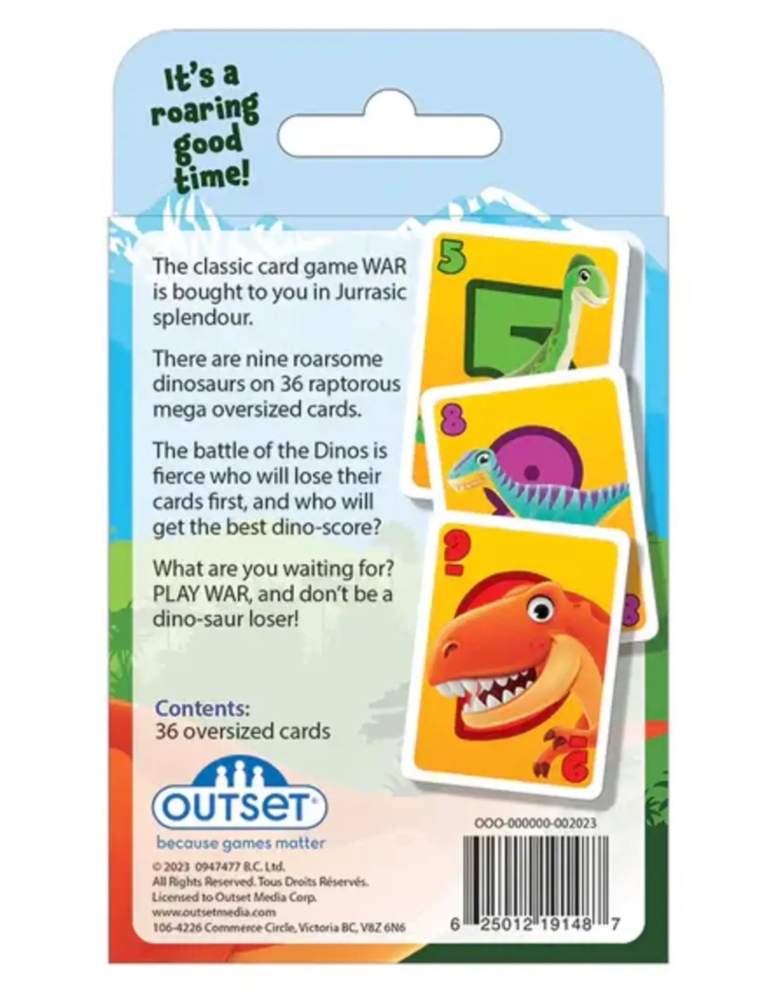 Outset Media Dinosaur War Card Games