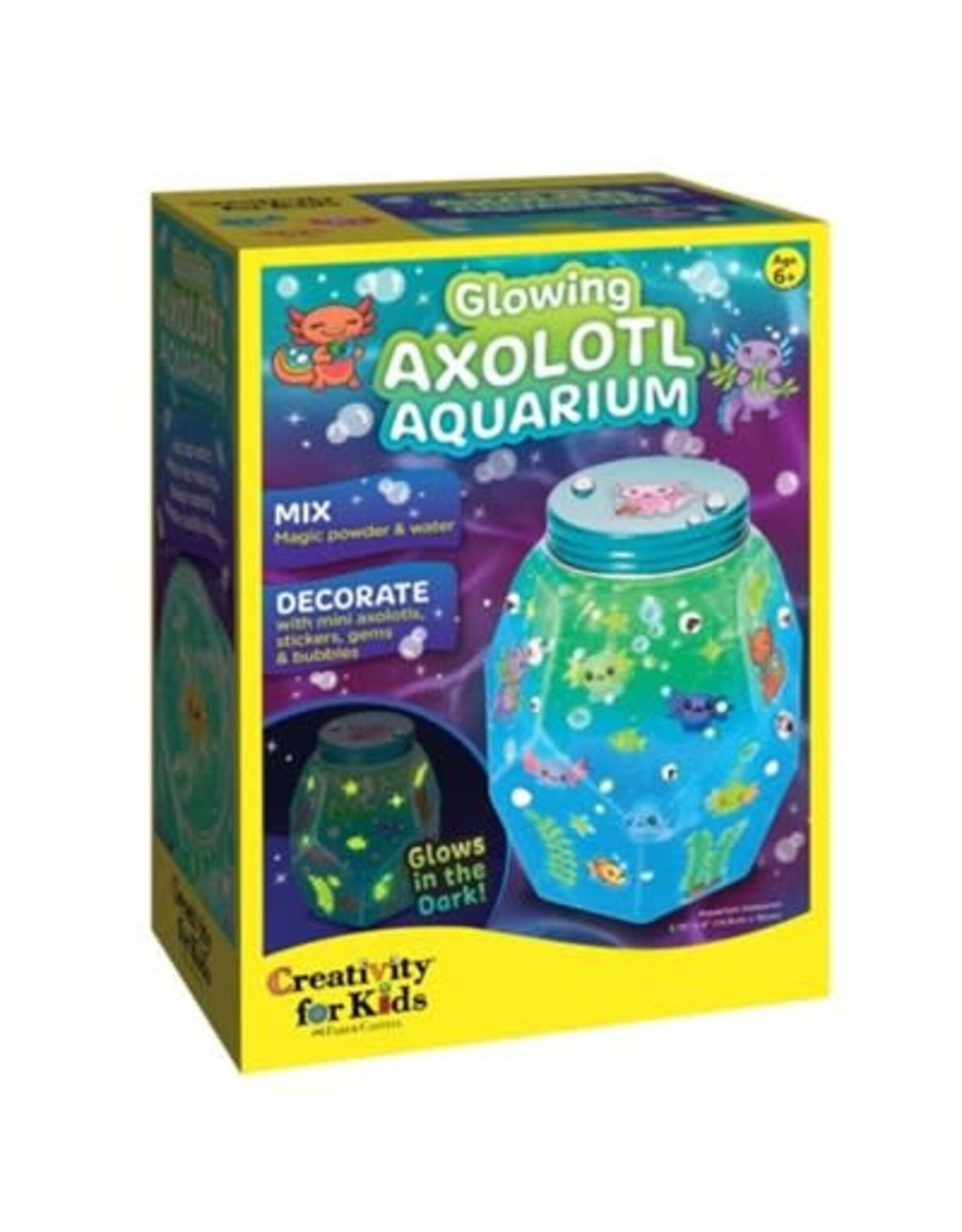 Creativity For Kids Glowing Axolotl Aquarium