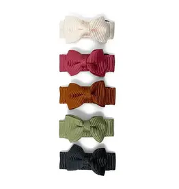 Lulujo Baby Baby Wisp Tuxedo Bows 5 Pack Sap Clip Santa Ana 3M+