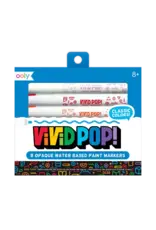 Ooly Vivid Pop! 8 Water Based Paint Markers - Metallic