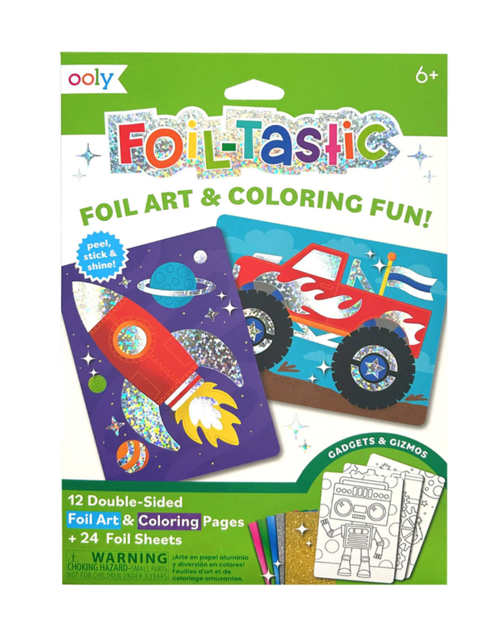 Ooly Foil Tastic Foil Art Kit Gadgets & Gizmos